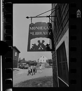 One-room island library, Monhegan Island, Maine
