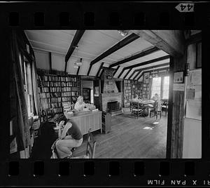 One-room island library, Monhegan Island, Maine