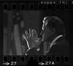 Billy Graham makes a speech, Plymouth
