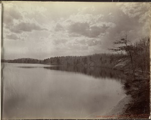 Sudbury Department, Lake Cochituate, east shore above Gatehouse, Framingham, Mass., 1893