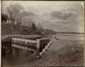 Sudbury Department, Lake Cochituate, Outlet Dam, Framingham, Mass., 1893