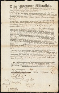 Sarah Burk indentured to apprentice with John Flowers of Boston, 7 September 1763