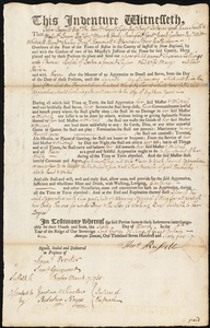 Susanna Follings indentured to apprentice with Thomas Russell of Boston, 6 March 1765