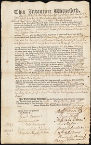 Thomas Ryan indentured to apprentice with Samuel Draper of Boston, 6 March 1765