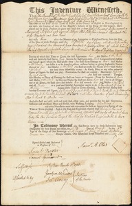 Margaret [Margarett] McCloud indentured to apprentice with Samuel A Otis of Boston, 9 March 1766