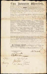Joseph Maxfield indentured to apprentice with Abraham Burbank of Springfield, 29 May 1766