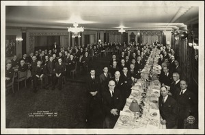 Sales Dinner, J.P. Stevens & Company, Inc., Hotel Roosevelt, New York City, 1935 [graphic]