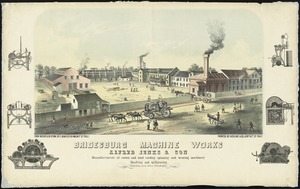 Bridesburg Machine Works, Alfred Jenks & Sons manufacturers of cotton and wool carding spinning and weaving machinery shafting and millgearing...