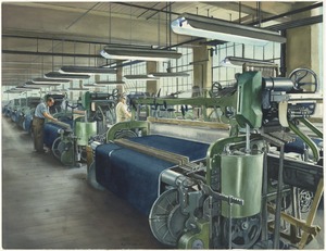 Weave room, Cyril Johnson Woolen Company, Stafford Springs, Conn. [graphic]