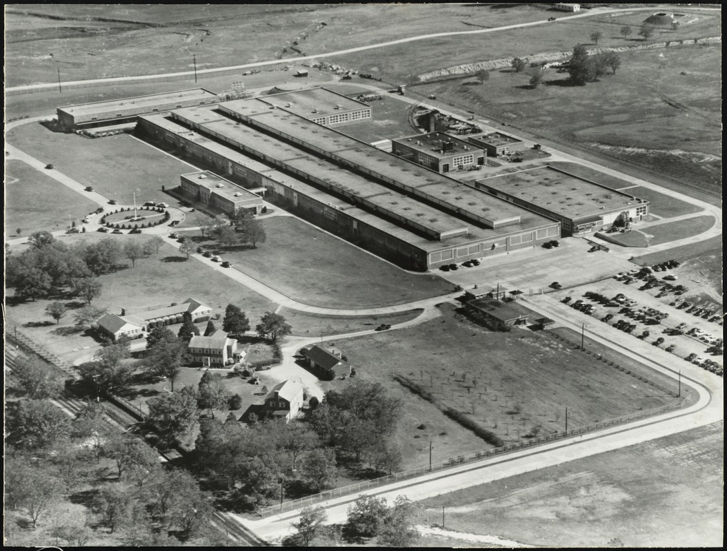 Aerial view of the Milledgeville Plant of J.P. Stevens & Co., Inc. in Milledgeville, Ga. [graphic]