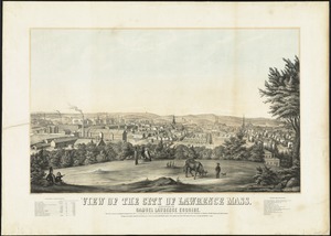 View of the city of Lawrence Dedicated to Samuel Lawrence Esquire.