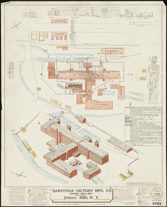 Saratoga Victory Mfg. Co., Victory Mill No. 1 (Cotton Mill), Victory Mills, N.Y. [insurance map]