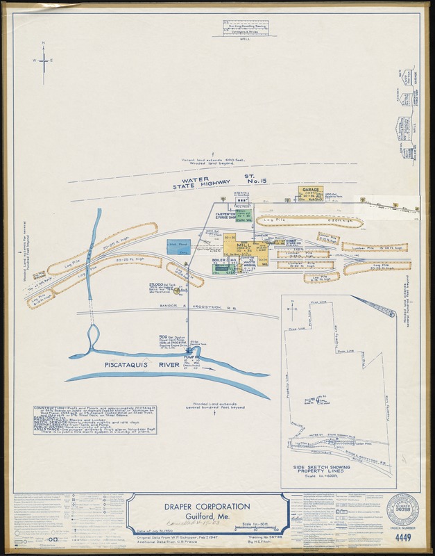 Draper Corporation, Guilford, Maine [insurance map]