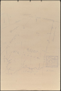 A map or plot of the town of Wrentham showing ye figure and bounds thereof