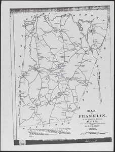 Map of Franklin, in the county of Norfolk, Mass.