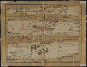 Plan showing the Norfolk Western and Medfield and Medway Street Railways and their connections