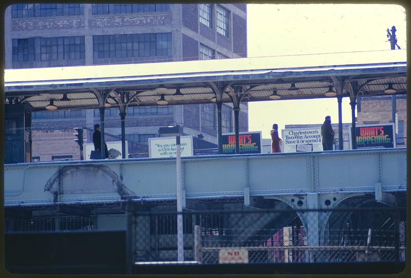 Older elevated streetcar platform at North Station