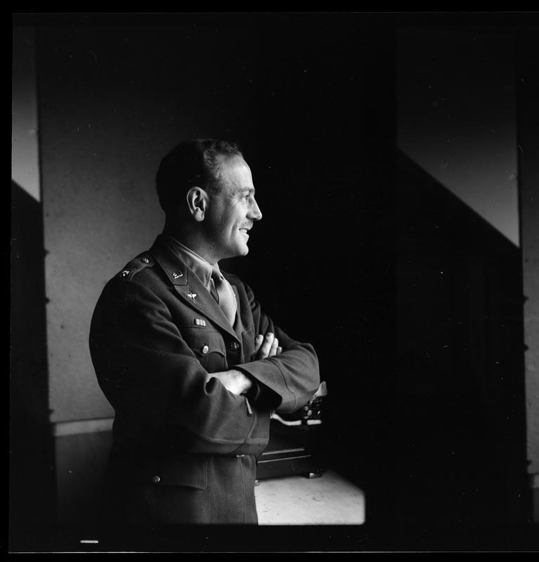 Man in uniform in profile