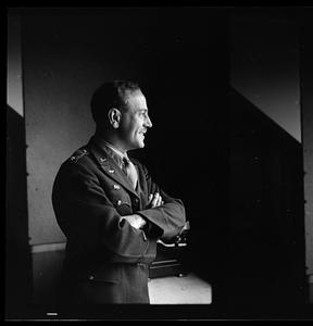 Man in uniform in profile