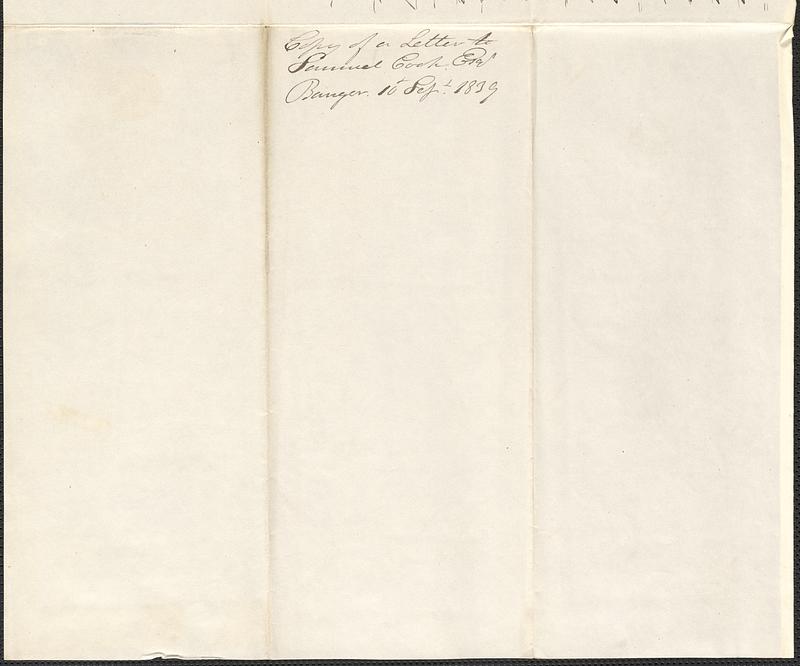 George Coffin to Samuel Cook, 10 September 1839 - Digital Commonwealth