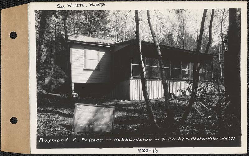 Raymond C. Palmer, camp, Hubbardston, Mass., Apr. 26, 1937 Digital