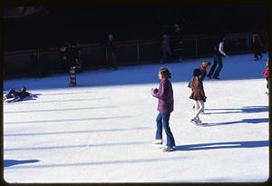 Ice skating rink, Rockefeller Center, Manhattan, New York