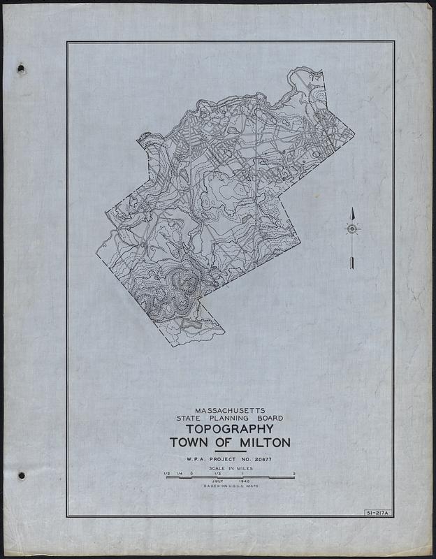 Topography Town of Milton Digital Commonwealth