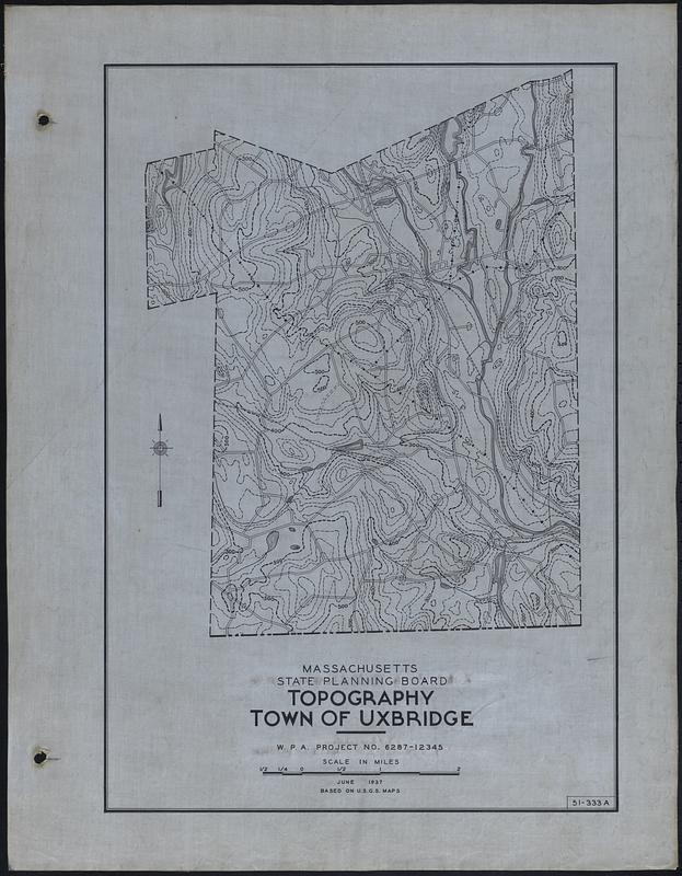 Topography Town of Uxbridge Digital Commonwealth