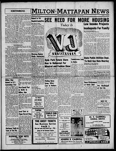 Milton Mattapan News, August 14, 1947