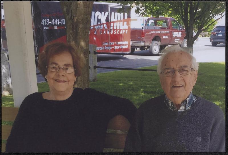 Michael and Sandra Hayes at the Kilbon Memorial Fountain Re-Dedication ceremony