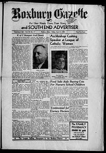 Roxbury Gazette and South End Advertiser, April 29, 1955