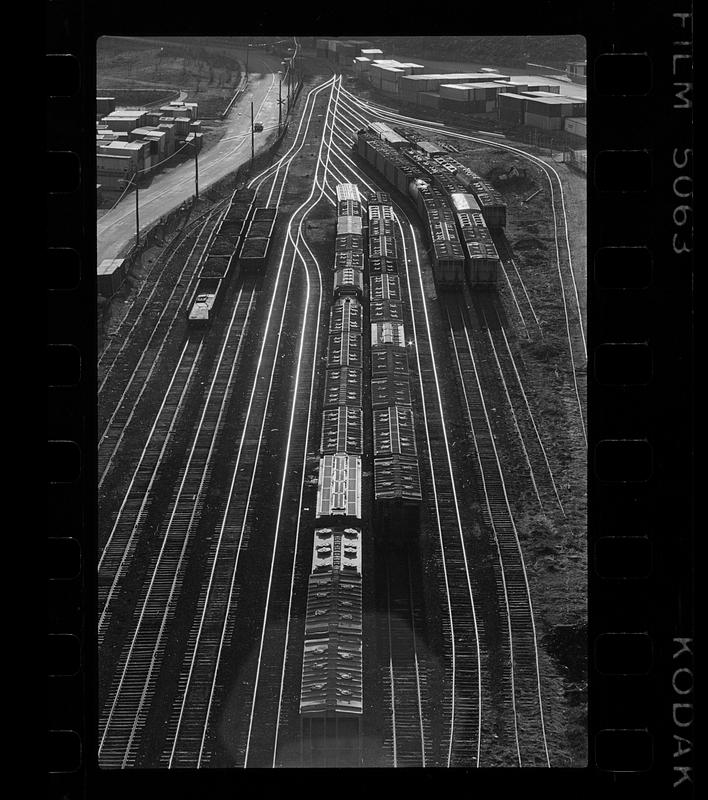 Mystic Pier: Railroad tracks, Boston