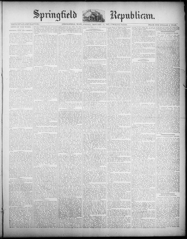 Springfield Weekly Republican. January 15, 1897 - Digital Commonwealth