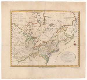 A map of the northern and middle states