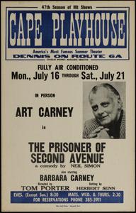 In person Art Carney in The Prisoner of Second Avenue