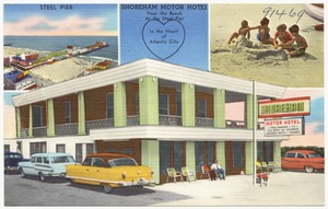 Shoreham Motor Hotel near the beach at the Steel Pier, in the heart of Atlantic City
