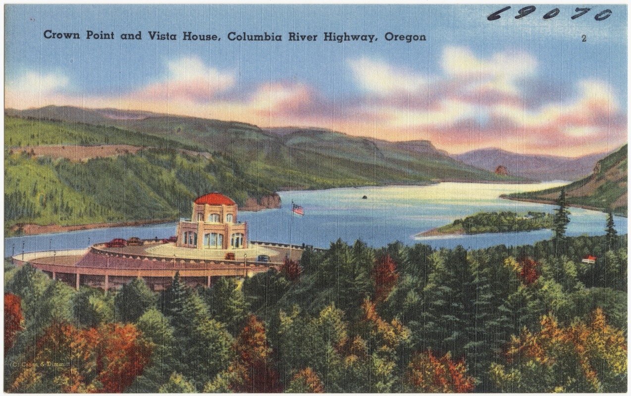 Crown Point and Vista House, Columbia River Highway, Oregon