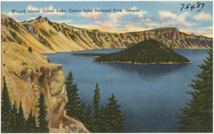 Wizard Island, Crater Lake, Crater Lake National Park, Oregon