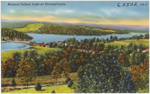 Natural inland lake of Pennsylvania