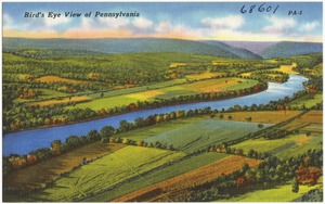 Bird's eye view of Pennsylvania