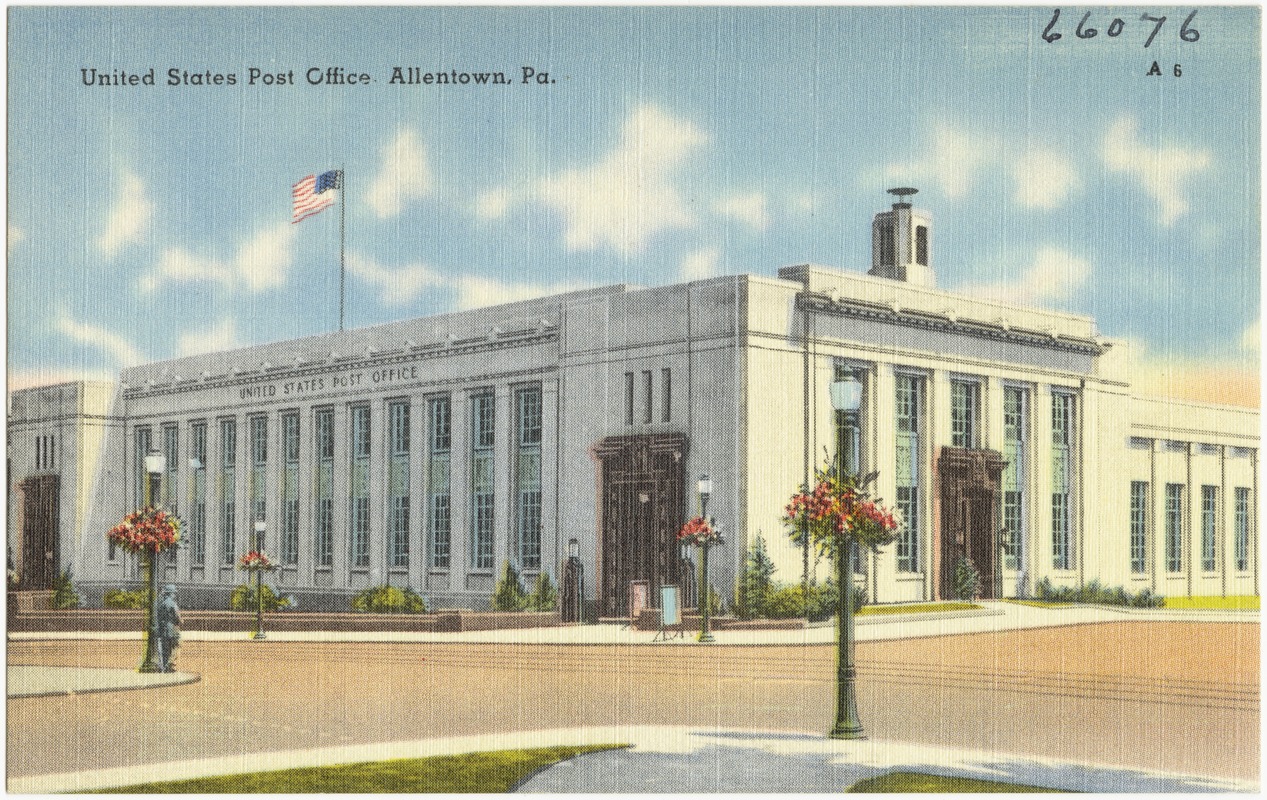 United States Post Office, Allentown, Pa. Digital Commonwealth