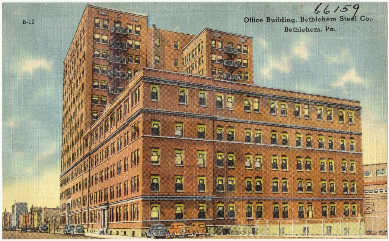 Office building, Bethlehem Steel Co., Bethlehem, Pa. Digital Commonwealth