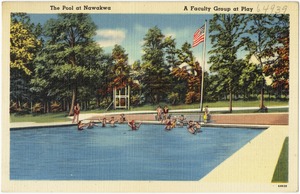 The pool at Nawakwa. A faculty group at play