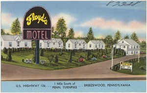Floyd's Motel, U.S. Highway 126... 1 mile south of Penn. Turnpike... Breezewood, Pennsylvania