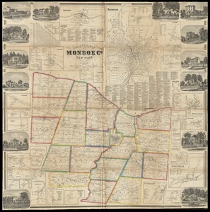 Gillette's map of Monroe Co., New York