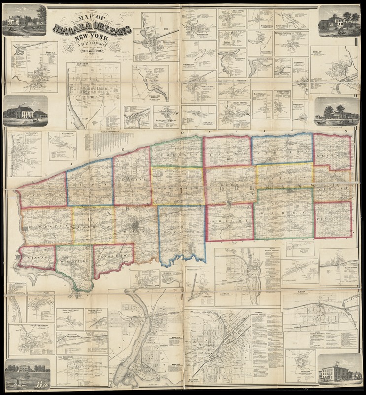 Map of Niagara and Orleans Counties, New York Digital Commonwealth