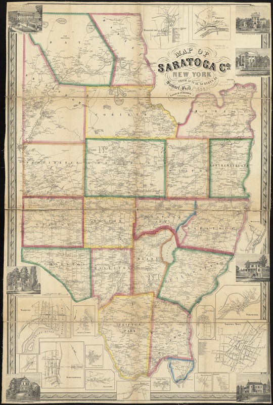 Map of Saratoga Co., New York