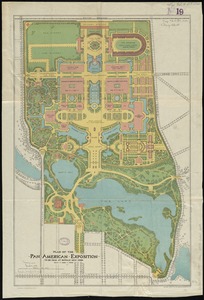 Plan of the Pan-American Exposition to be held at Buffalo, New York, May 1-Nov 1, 1901