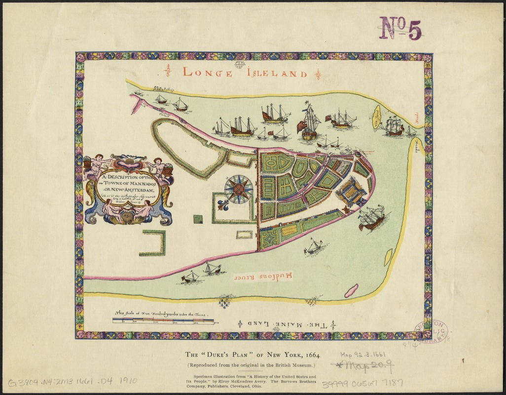 A description of the towne of Mannados or New Amsterdam
