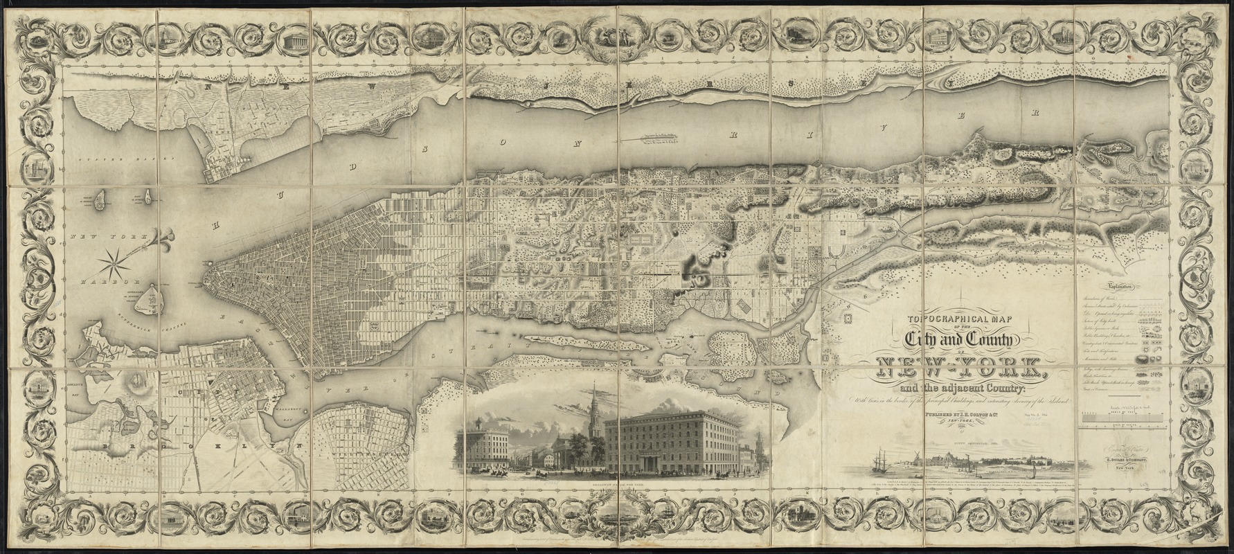 Topographical map of the City and County of New-York, and the adjacent country